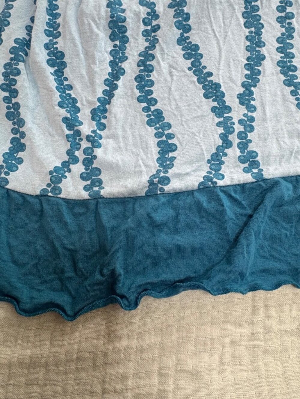 Kickee Pants Girls Hi-Lo Sea Grapes Dress W/Ruffle Hem - Size 6/8 - Picture 10 of 14